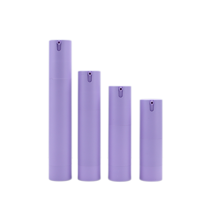 10ml 15ml 20ml 30ml bouteille airless cosmétique violette pressante en forme de U