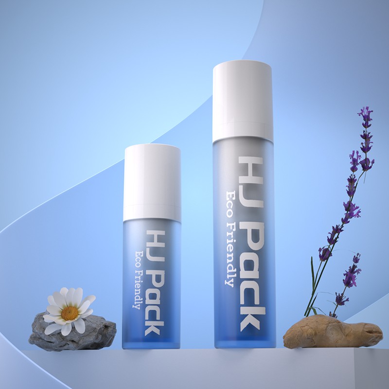 Emballage cosmétique de bouteille sans air à double paroi rotative de 25 mm 10 ml 15 ml